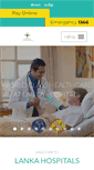 Mobile Screenshot of lankahospitals.com